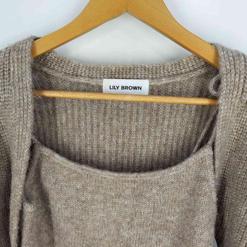 リリーブラウン Lily Brown 22AW アンサンブルボレロニットカーディガン レディース ONE SIZE