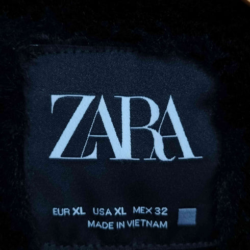 ザラ ZARA ファー フーデッド ダウンジャケット レディース import:XL