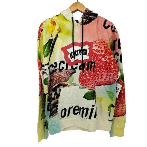 ICECREAM ボタニカルデザイン プルオーバー パーカー メンズ import:S