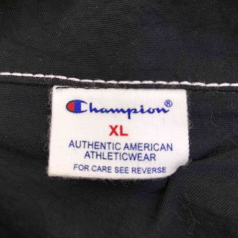 チャンピオン Champion 19aw ロゴ刺繍 白ステッチ ナイロン コーチジャケット メンズ import:XL