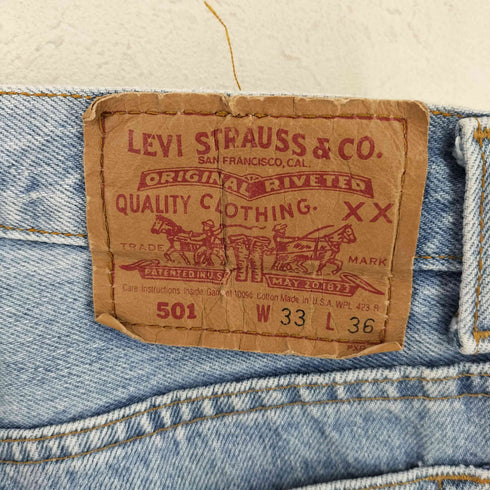 リーバイス Levis USA製 555刻印 501 デニムパンツ メンズ W33 L36