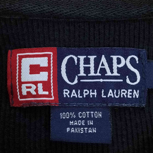 チャップスラルフローレン CHAPS RALPH LAUREN 90S Vネック コットンニット メンズ import:M