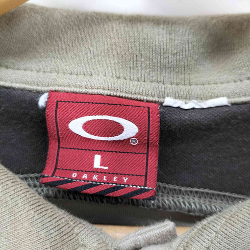 オークリー OAKLEY 赤タグ ロゴポロシャツ Y2K メンズ JPN:L