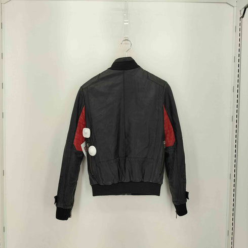 SURFACE TO AIR × Kid Cudi ジッパーディティール スタンドカラー バイカラーライダースジャケット Street メンズ XS