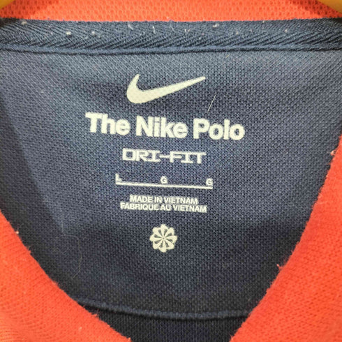 ナイキ NIKE 24-25 スウッシュ刺繍 鹿の子 S/S ポロシャツ メンズ import:L