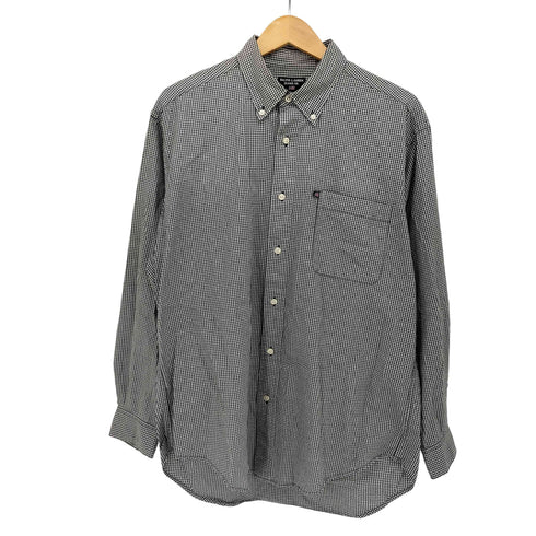 ポロジーンズカンパニーラルフローレン POLO JEANS COMPANY RALPH LAUREN 90s 星条旗 ギンガムチェック ボタンダウンシャツ ポロジン メンズ import:M