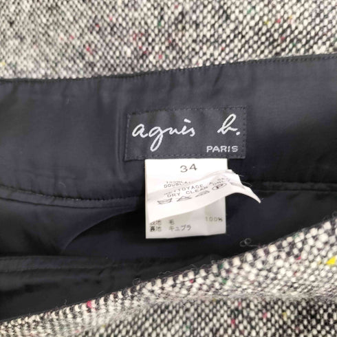 アニエスベー agnes b. ウールニット タイトスカート レディース 34