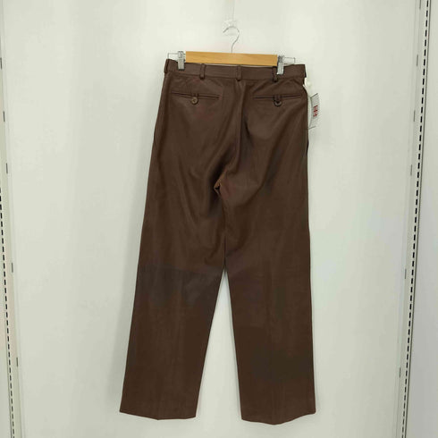 トラサルディ TRUSSARDI イタリア製 ナッパレザー ストレートパンツ レディース 46