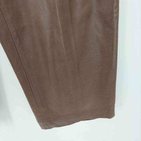 トラサルディ TRUSSARDI イタリア製 ナッパレザー ストレートパンツ レディース 46