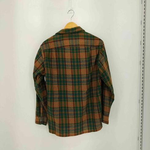 ペニーズタウンクラフト PENNEYS TOWNCRAFT 60s ウール ネル チェック 開襟 オープンカラーシャツ メンズ M-15-15 1/2