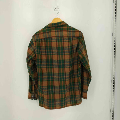 ペニーズタウンクラフト PENNEYS TOWNCRAFT 60s ウール ネル チェック 開襟 オープンカラーシャツ メンズ M-15-15 1/2