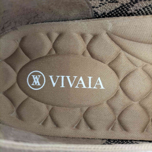 VIVAIA Square toe ultra-lightweight thick sole flat shoes スクエアトゥ レオパード柄 パンプス レディース 38.5