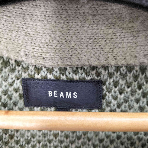 ビームス BEAMS 7ゲージ ジャカード シャギー カーディガン メンズ JPN:M