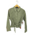 P.W.Classic ストライプ クロップドシャツ レディース import:M