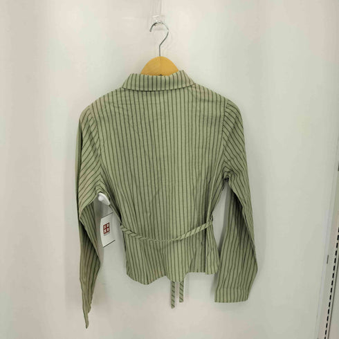 P.W.Classic ストライプ クロップドシャツ レディース import:M