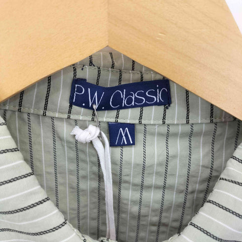P.W.Classic ストライプ クロップドシャツ レディース import:M