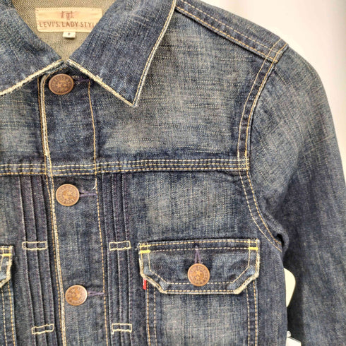 リーバイス Levis 2nd型 クロップド デニムジャケット Y2K レディース S