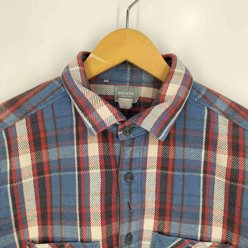 デラックス DELUXE チェック ヘビーネルシャツ メンズ JPN:L