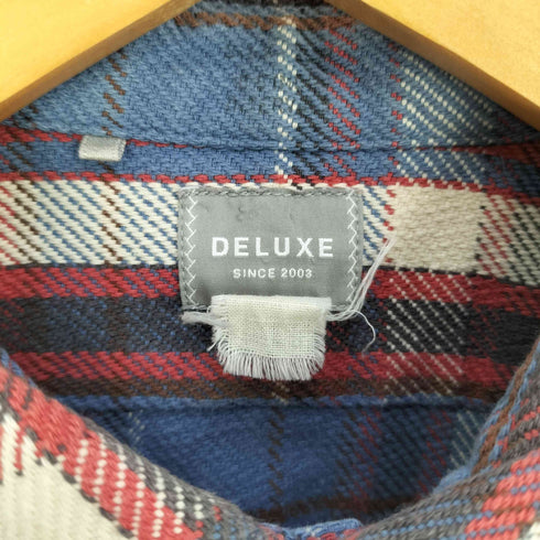 デラックス DELUXE チェック ヘビーネルシャツ メンズ JPN:L