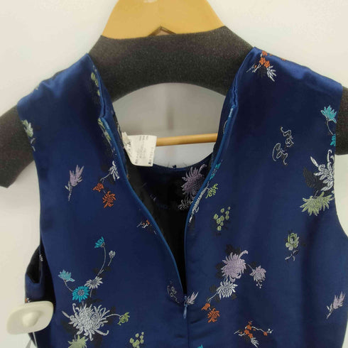 アニエスベー agnes b. 刺繍サテンワンピース レディース 38