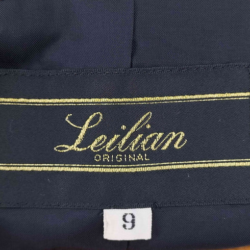 レリアン Leilian 総柄 ノーカラージャケット レディース