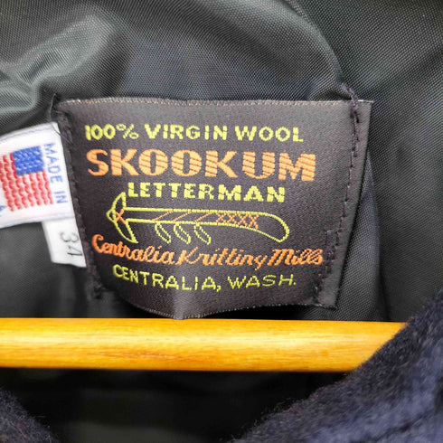 スクーカム SKOOKUM USA製 ヴァージンウール ダブルジップ スポーツジャケット メンズ US:34