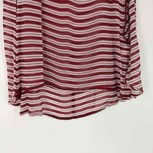 アンダーカバー UNDERCOVER 11SS シースルーボーダーシフォン半袖ワンピース レディース JPN:1