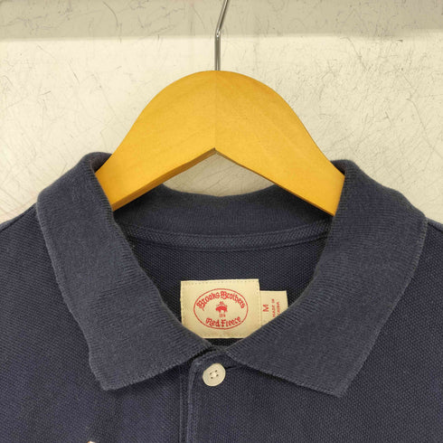 ブルックスブラザーズレッドフリース BROOKS BROTHERS REDFLEECE 総柄 犬 刺繍 S/S ポロシャツ メンズ JPN:M