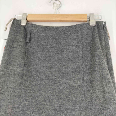 バーバリーブルーレーベル BURBERRY BLUE LABEL プリーツデザインウールスカート レディース EUR:38