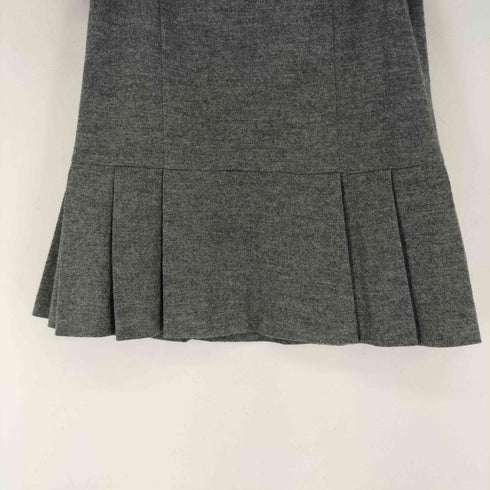 バーバリーブルーレーベル BURBERRY BLUE LABEL プリーツデザインウールスカート レディース EUR:38