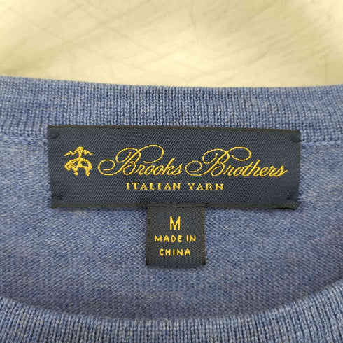 ブルックスブラザーズ BROOKS BROTHERS シルクコットン バイカラー ニット メンズ JPN:M