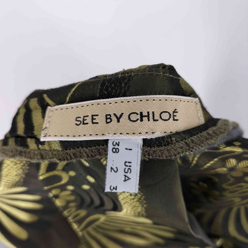 シーバイクロエ SEE BY CHLOE 総柄ミニスカート レディース US2