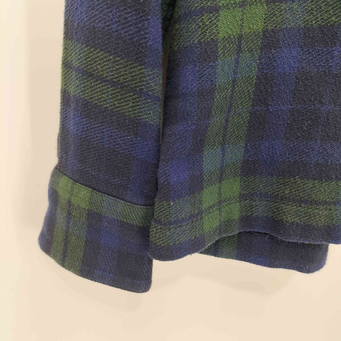 ダブルタップス WTAPS ブラックウォッチ フロントポケット L/S チェック ネルシャツ メンズ S