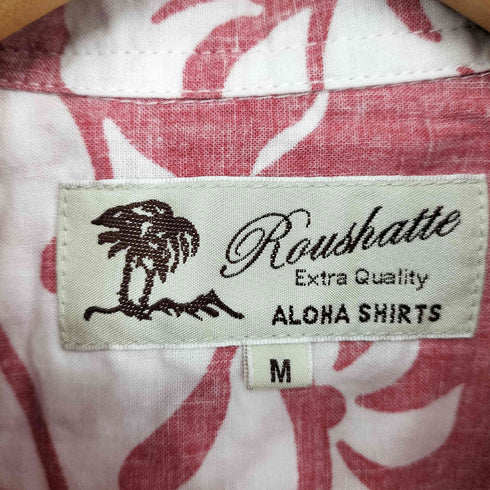 ルーシャット ROUSHATTE リバースプリント 開襟 アロハシャツ メンズ JPN:M