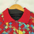 ジャンセン jantzen 90S L/S 総柄ニットポロシャツ メンズ import:L