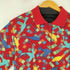 ジャンセン jantzen 90S L/S 総柄ニットポロシャツ メンズ import:L