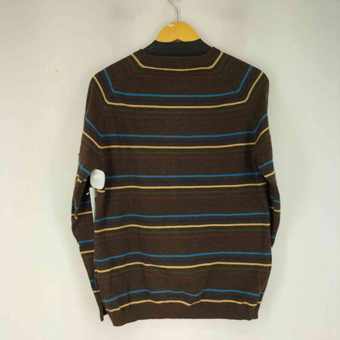 バーバリーブルーレーベル BURBERRY BLUE LABEL ワンポイントロゴ刺繍 L/S ボーダーニット レディース import:M