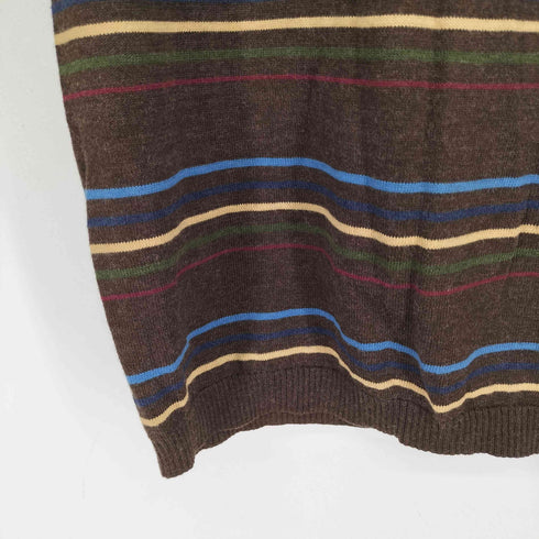 バーバリーブルーレーベル BURBERRY BLUE LABEL ワンポイントロゴ刺繍 L/S ボーダーニット レディース import:M