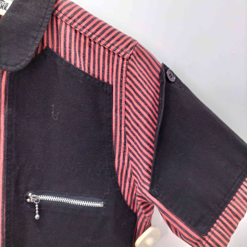 ミルクボーイ MILKBOY OLD S/S 切替ストライプワークシャツ メンズ