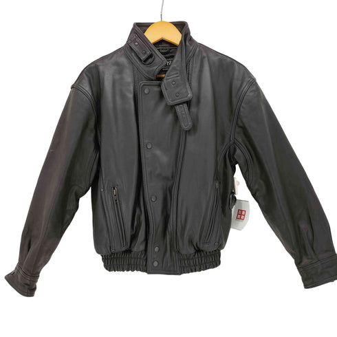 VALD ISERE カウレザー ライダース ジャケット チンストラップ メンズ import:S