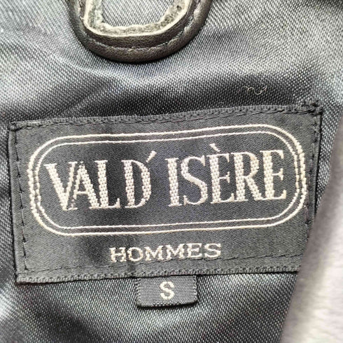 VALD ISERE カウレザー ライダース ジャケット チンストラップ メンズ import:S