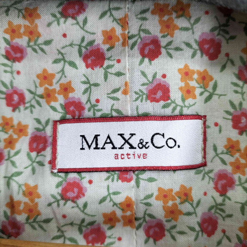 マックスアンドコー MAX & CO. 裏地花柄 2Bコットンテーラードジャケット レディース FR:36