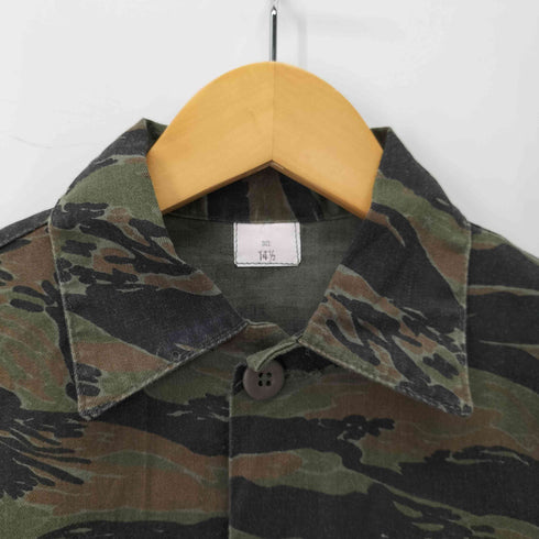 ユーエスアーミー U.S. ARMY Winfield International社 タイガーカモ ユーティリティシャツ メンズ  14 1/2