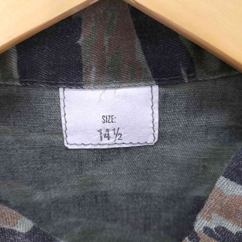 ユーエスアーミー U.S. ARMY Winfield International社 タイガーカモ ユーティリティシャツ メンズ  14 1/2