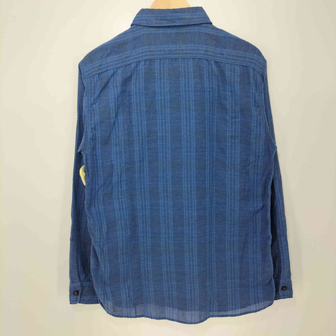 カトー KATO フラップポケット 猫目ボタン ストライプ L/S シャツ メンズ JPN:M