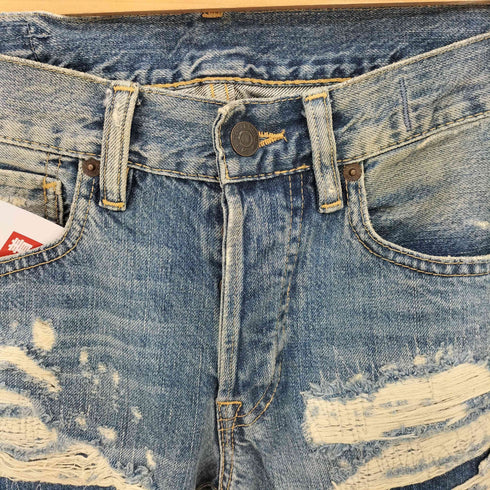 デニムアンドサプライ ラルフローレン DENIM & SUPPLY RALPH LAUREN ダメージ スキニーデニムパンツ Y2K レディース 27/32