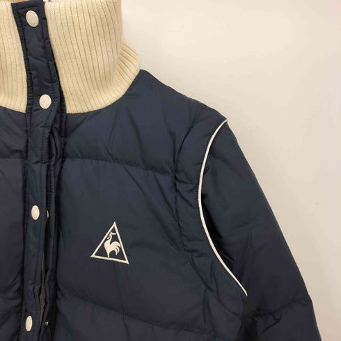 ルコック スポルティフ le coq sportif 80-90S 2way リブニット デタッチャブル ダウン ジャケット レディース JPN:M