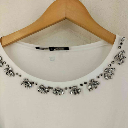 マックスマーラ MAX MARA ストーン付きTシャツ レディース import:M
