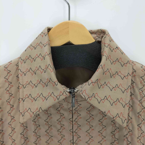 刺繍デザイン ジップアップブルゾン Y2K レディース L