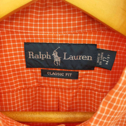 ラルフローレン RALPH LAUREN ボックスチェック BD 長袖シャツ メンズ 17